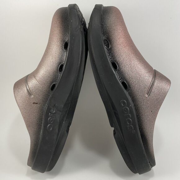 Oofos Ooclog Clog Comfort Recovery Mule Womens Size 12 Pink Sparkly Slip On - Picture 7 of 9